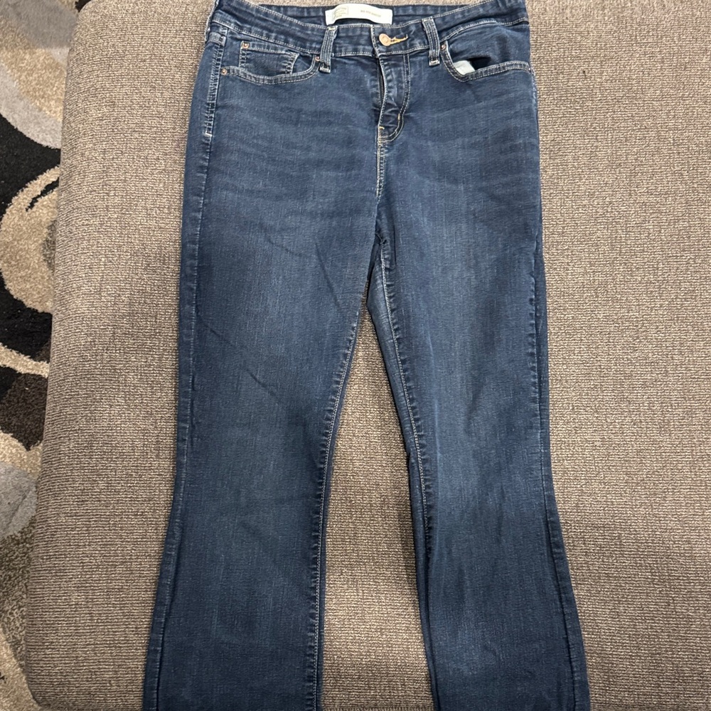 Signature by Levi Strauss Men's Bootcut Jeans - Dark Blue